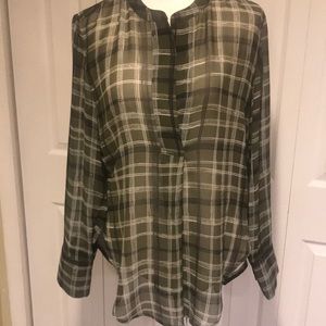 Banana Republic Plaid Blouse